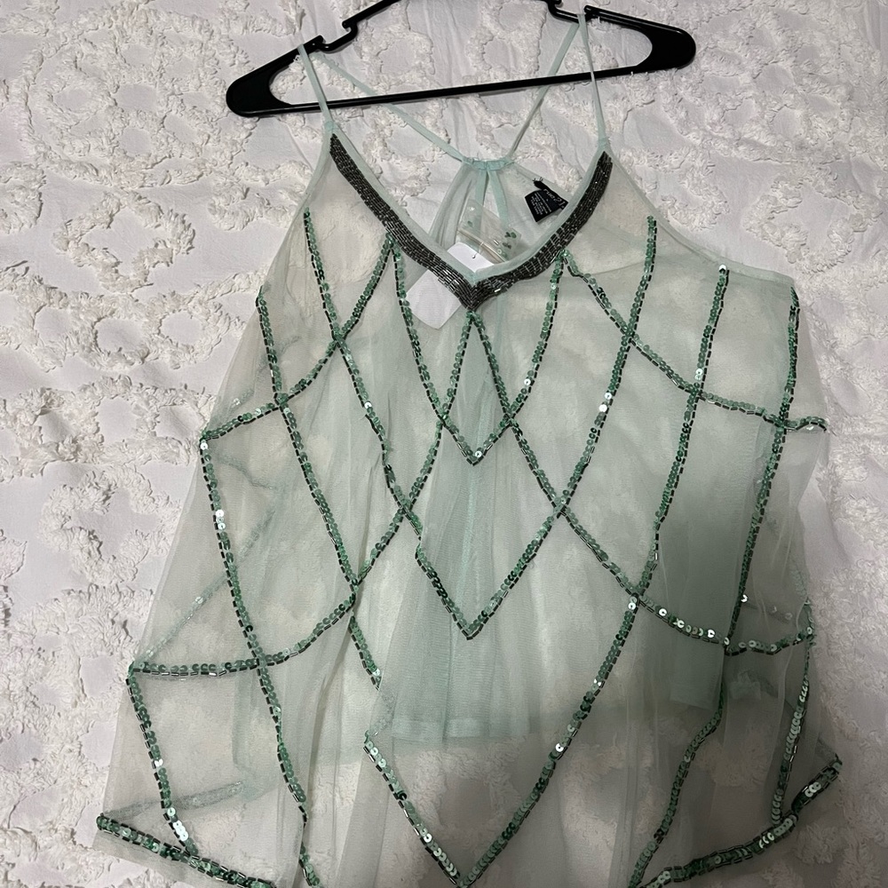 Sheer womens top